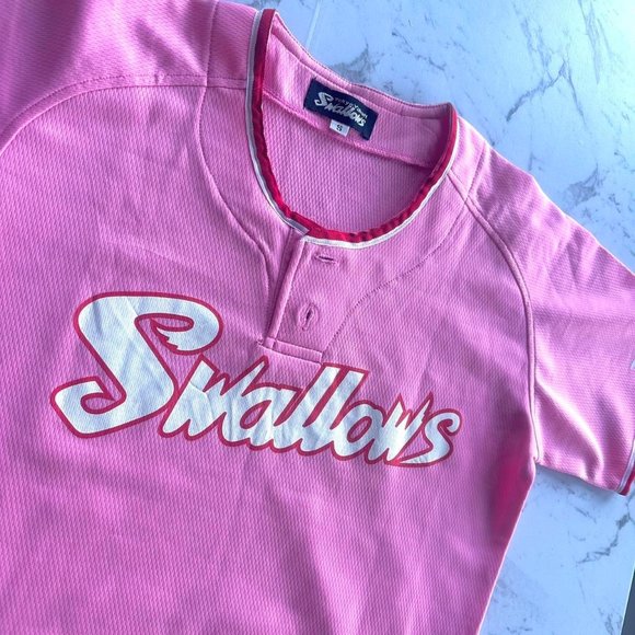 Japanese vintage baseball jersey half sleeve top - XS (size6) - Picture 3 of 6